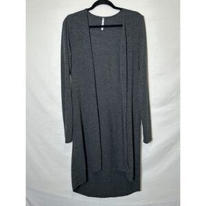 Rubz Women's Soft Casual Open Front Long Sleeve Maxi Cardigan, Size M